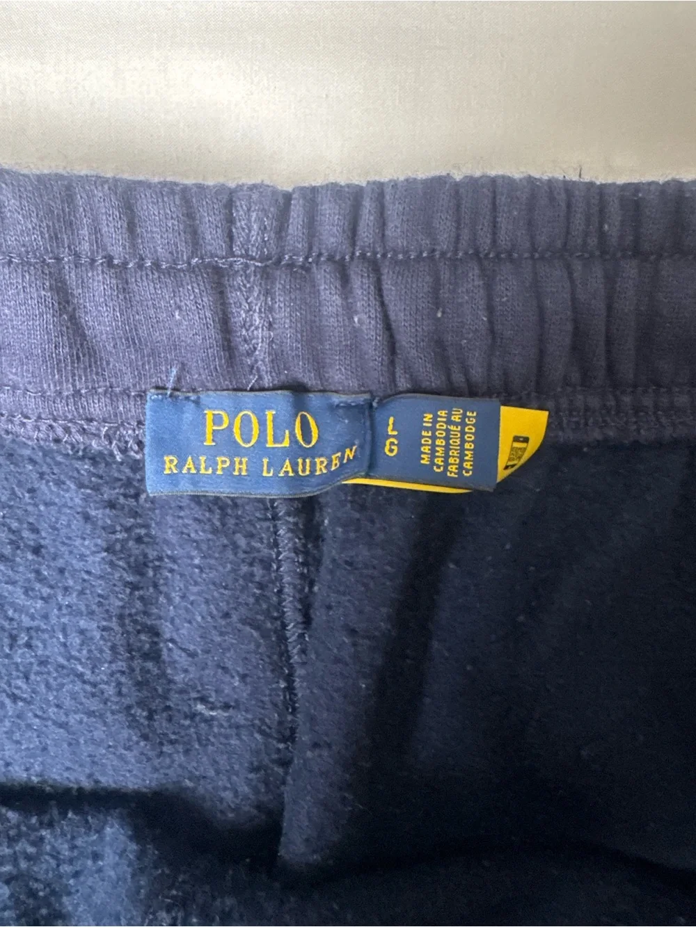Polo Ralph Lauren Men’s Large Navy Fleece Jogger Red Pony Logo